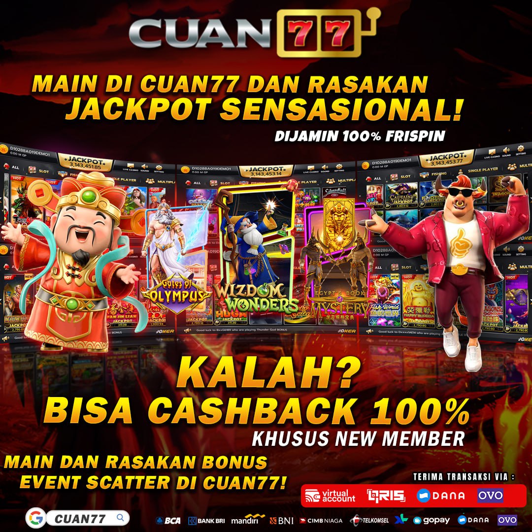 Cuan77 - Provider Slot Gacor Hari ini Jackpot Progresif Di Jamin Maxwin Dan Pastinya Cuan!